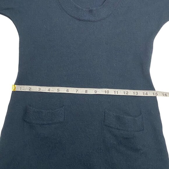 Banana Republic Extra Fine Merino Wool Womens Tunic Sweater dress Pockets Size S - Picture 8 of 10
